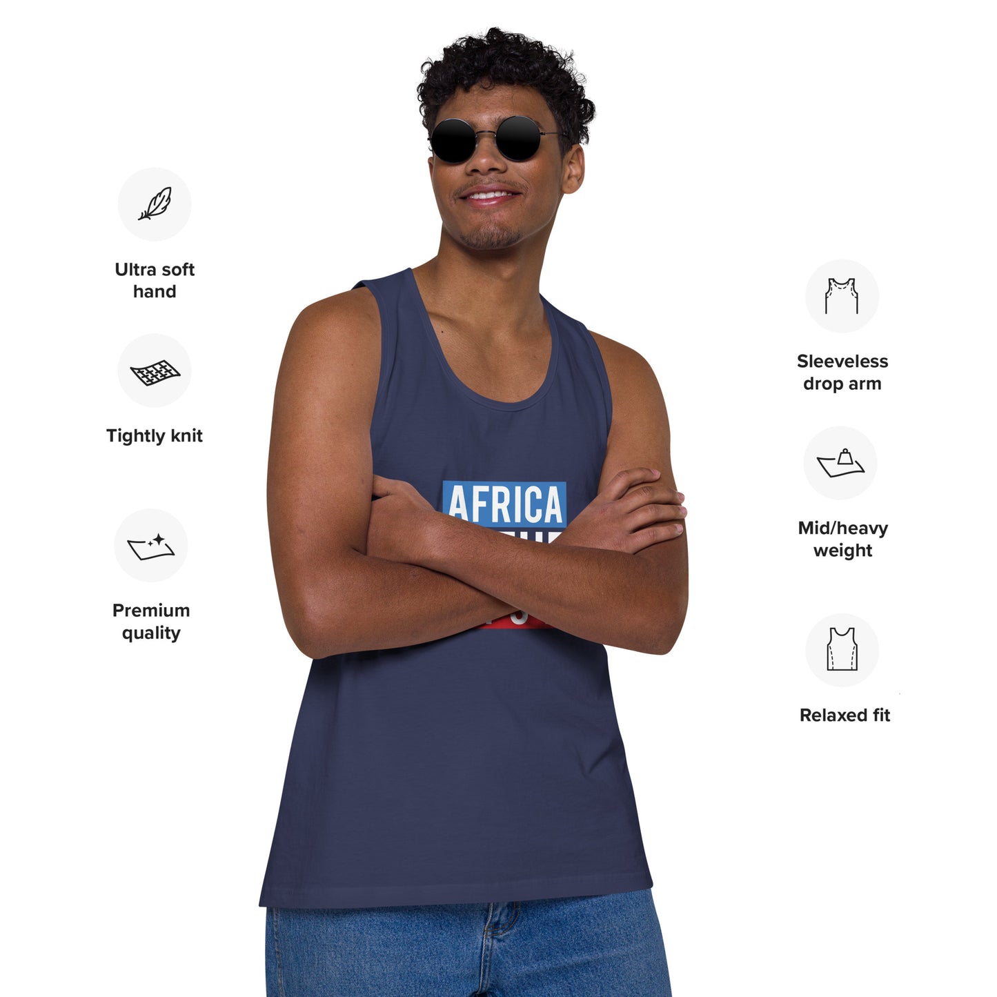 AFRICA ON THE RISE Premium Tank Top
