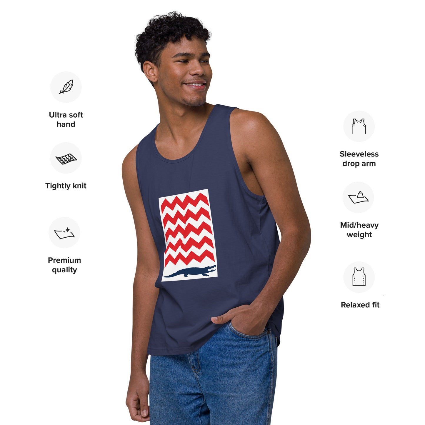BE PATIENT Premium Tank Top (Dark Colors)