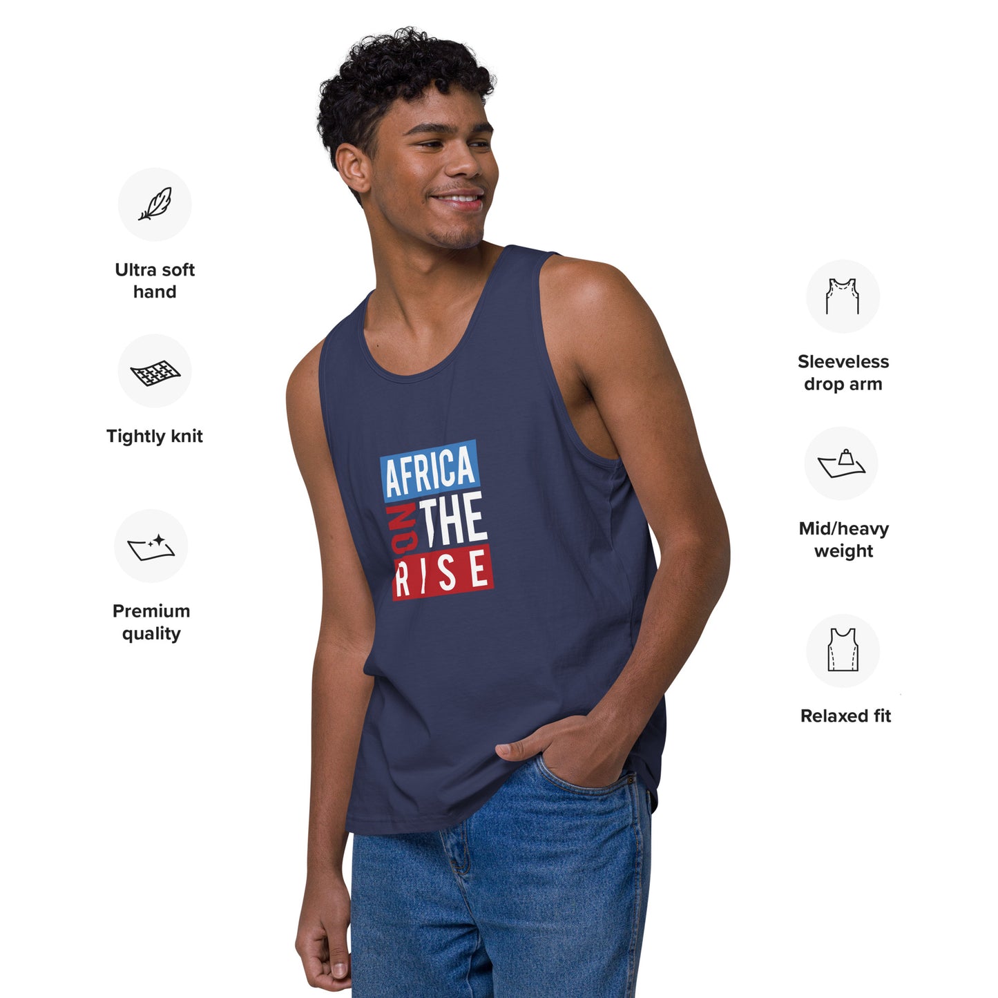AFRICA ON THE RISE Premium Tank Top