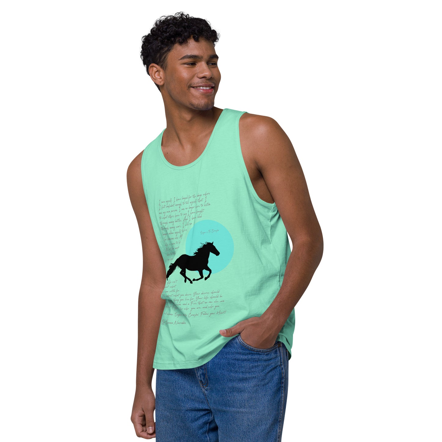 SIGUE A TU CORAZON (Follow Your Heart) Premium Tank Top