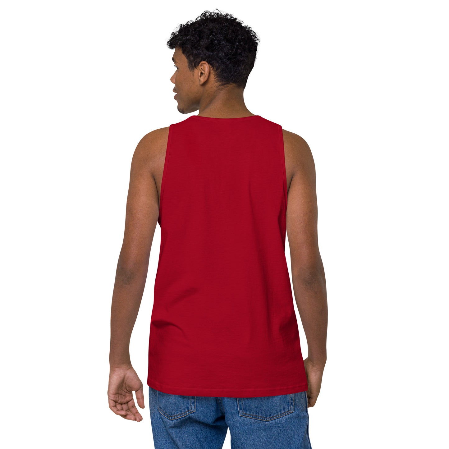 BE PATIENT Premium Tank Top (Red)