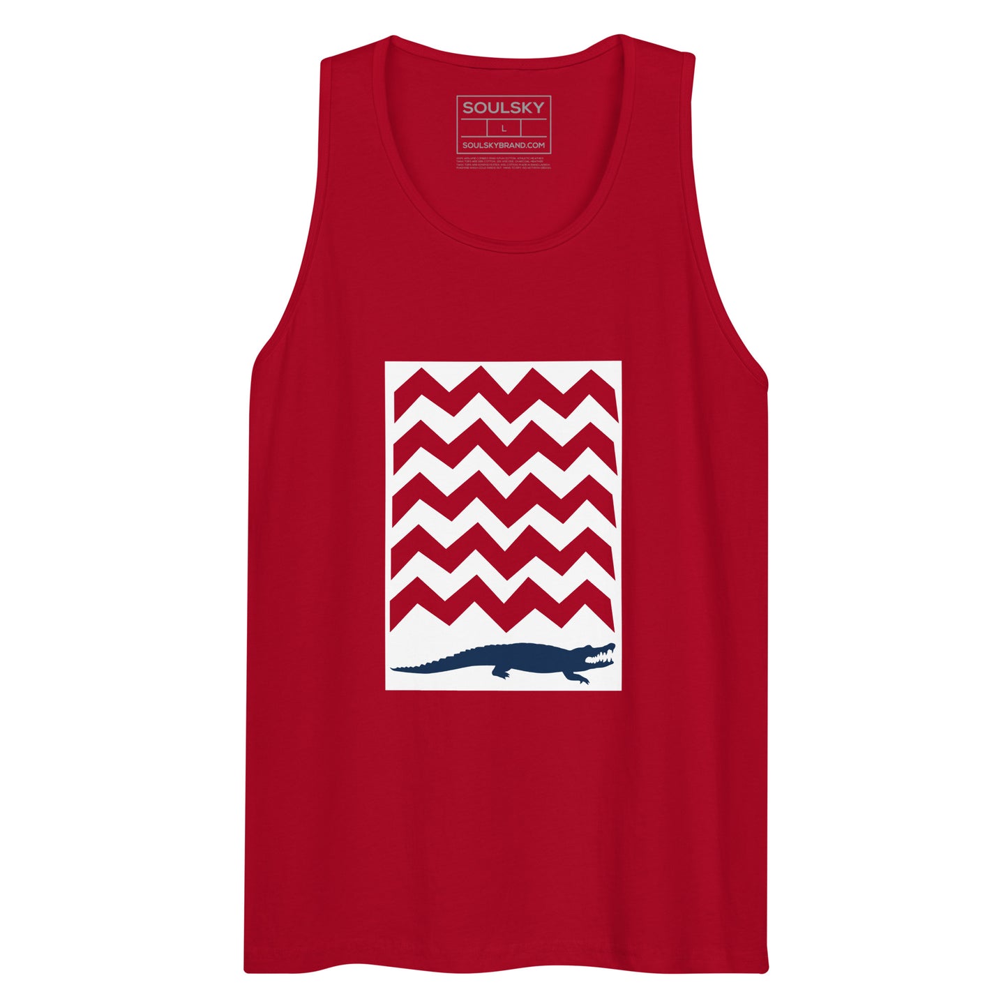 BE PATIENT Premium Tank Top (Red)