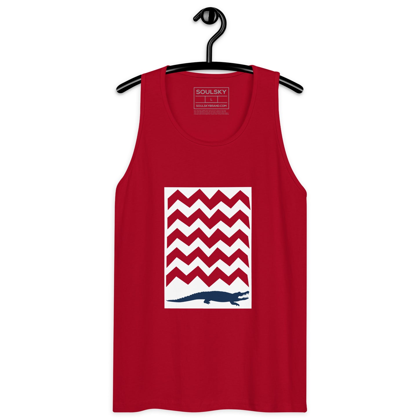 BE PATIENT Premium Tank Top (Red)