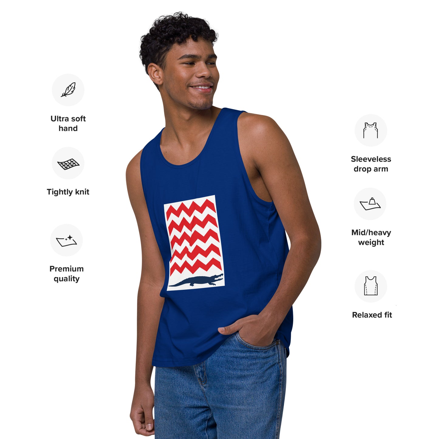 BE PATIENT Premium Tank Top (Dark Colors)