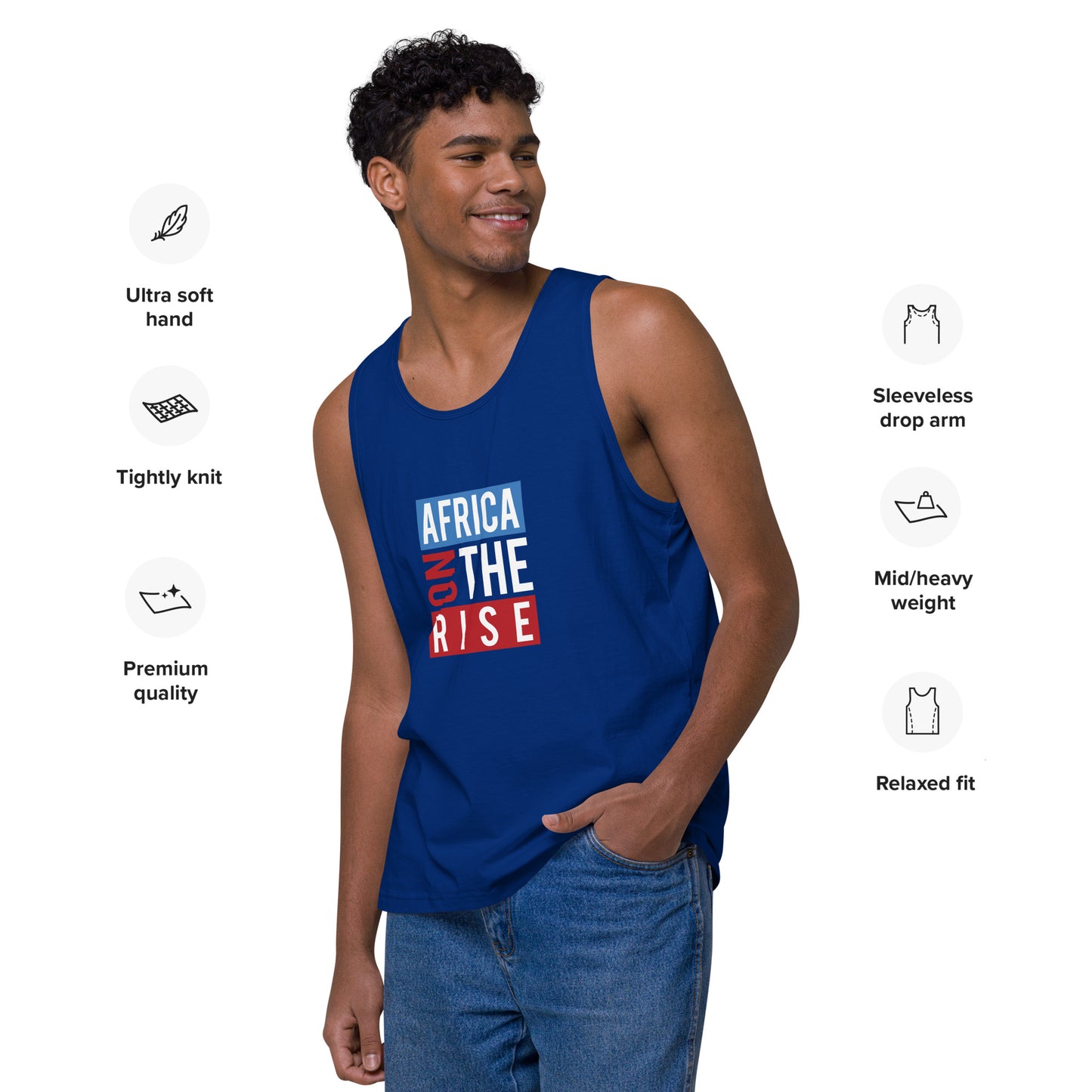 AFRICA ON THE RISE Premium Tank Top