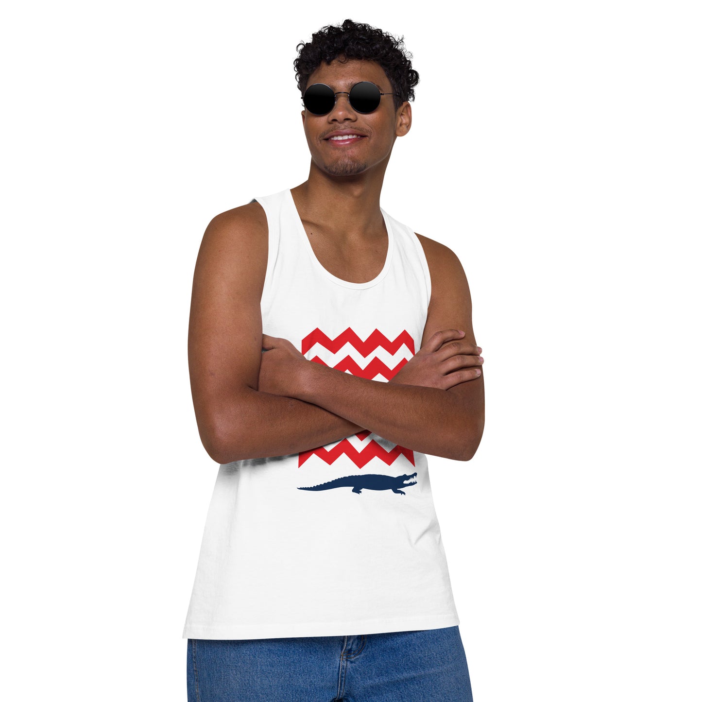 BE PATIENT Premium Tank Top (White)