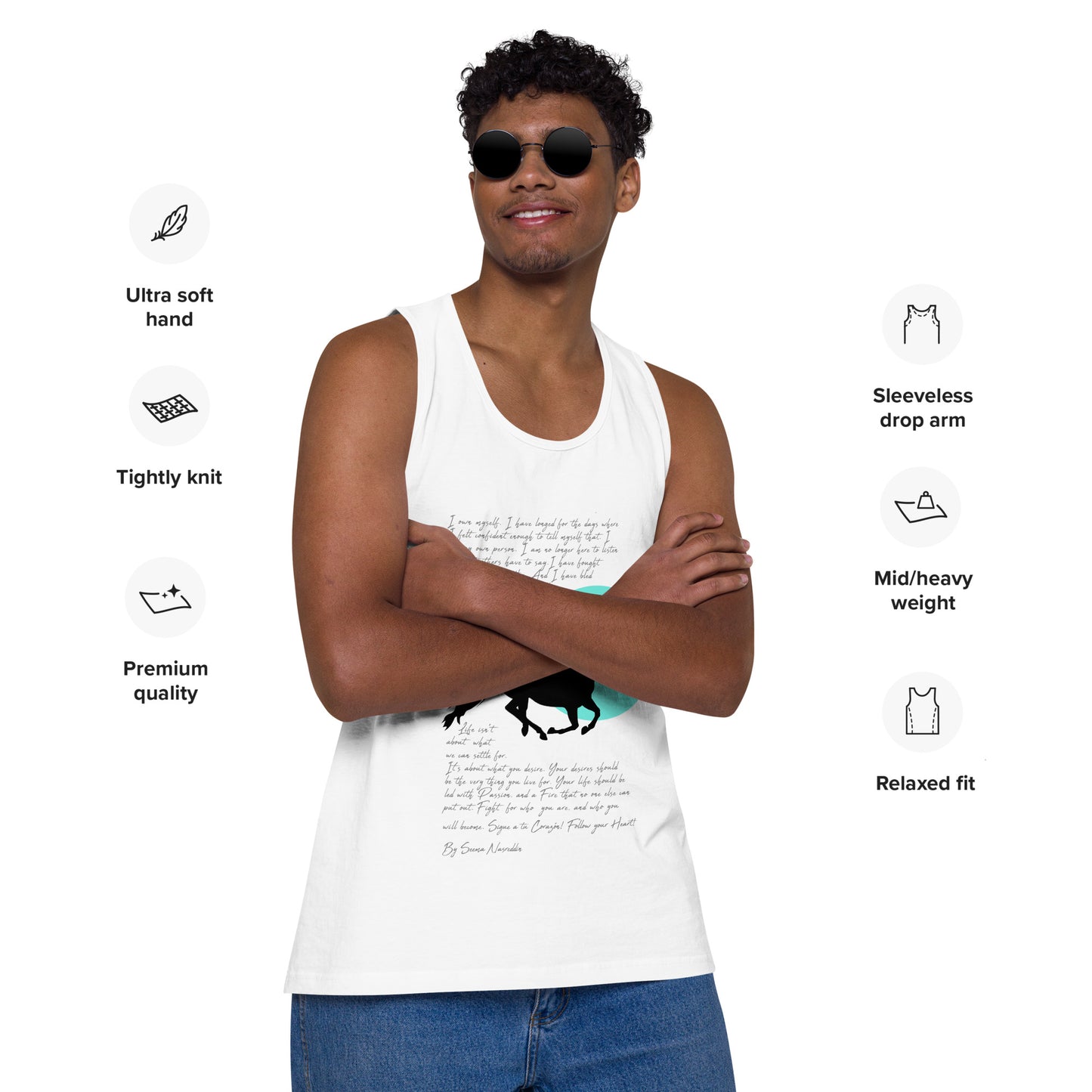 SIGUE A TU CORAZON (Follow Your Heart) Premium Tank Top