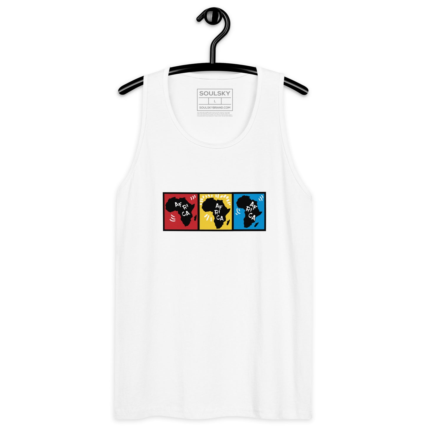 AFRICA PRIMARY Premium Tank Top (White)