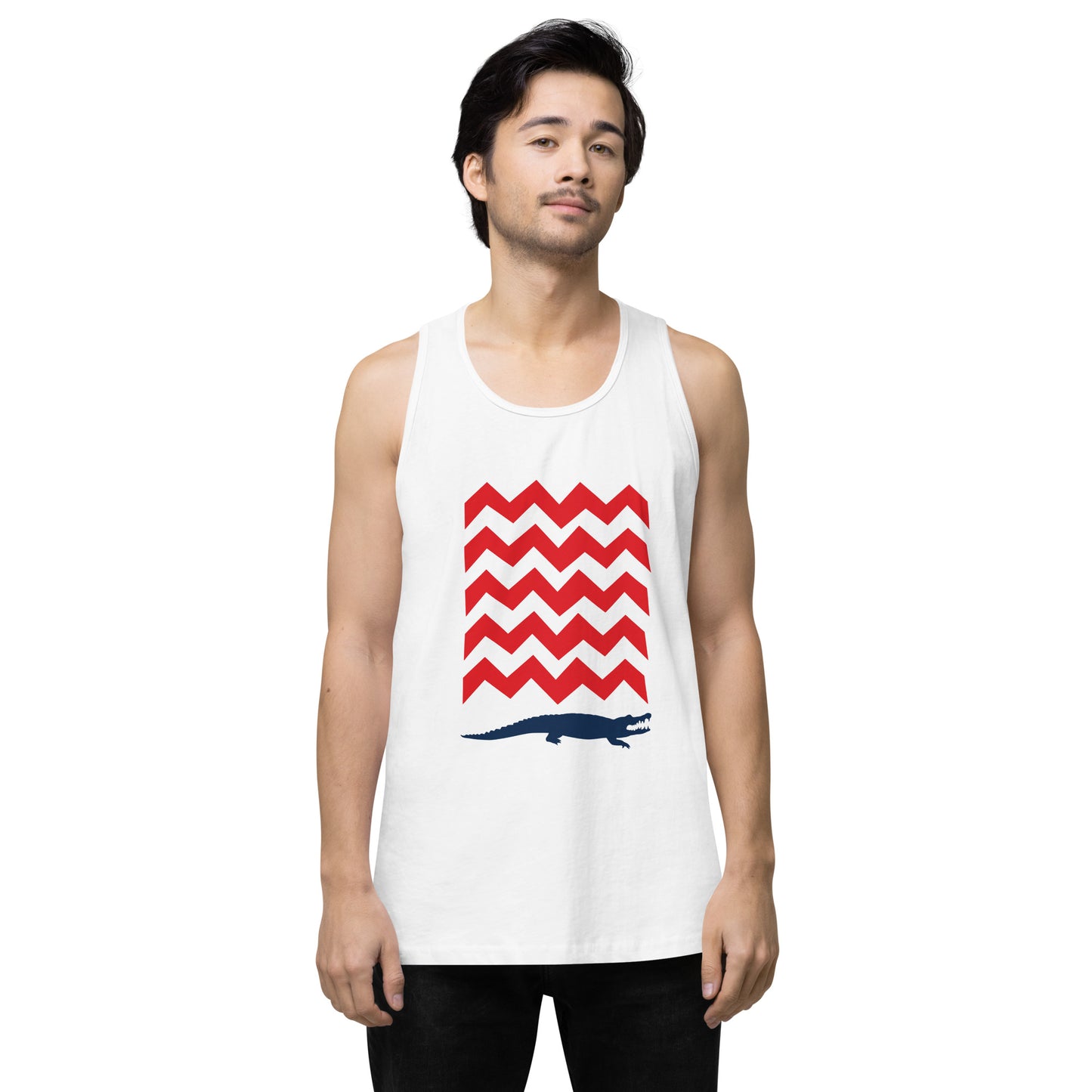BE PATIENT Premium Tank Top (White)