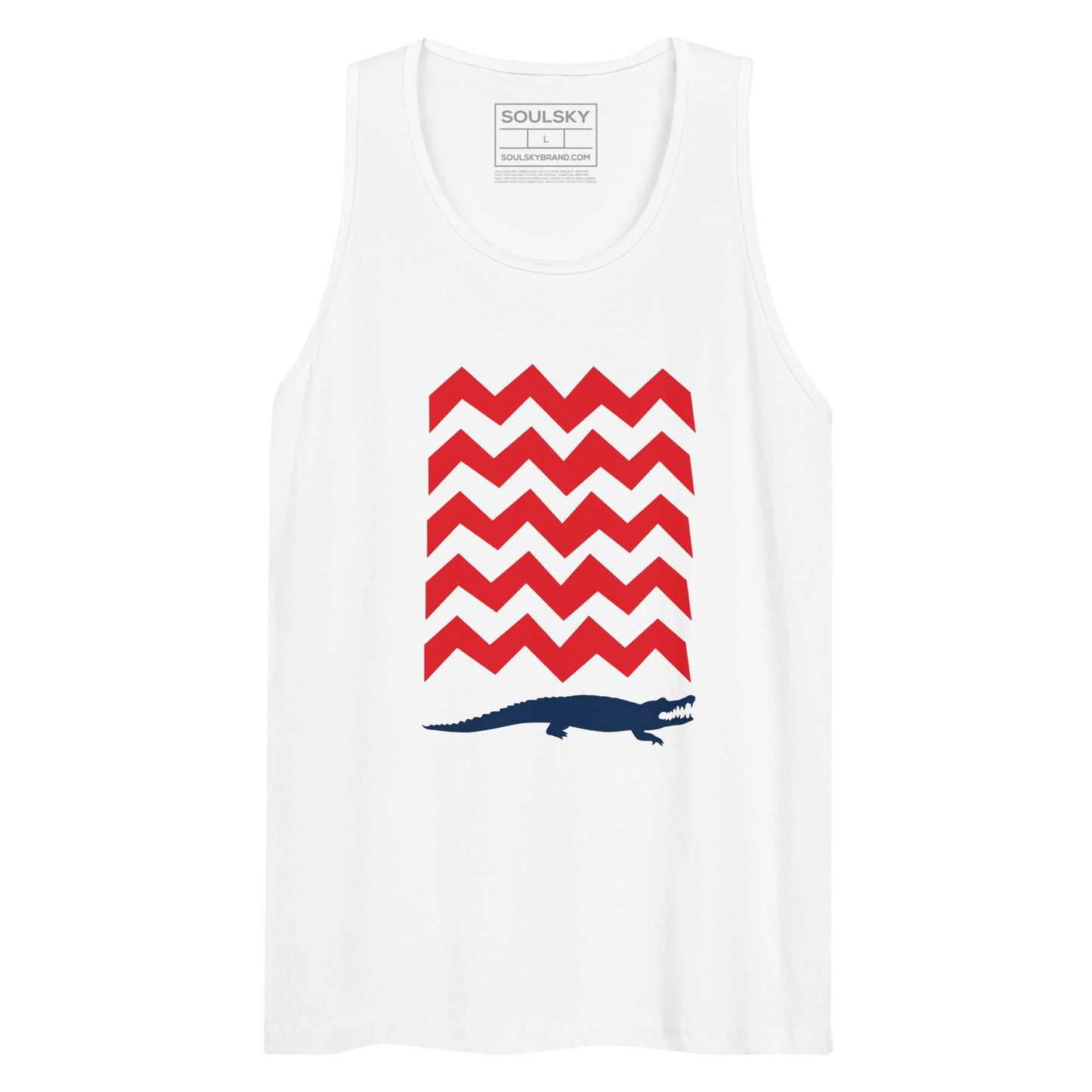 BE PATIENT Premium Tank Top (White)