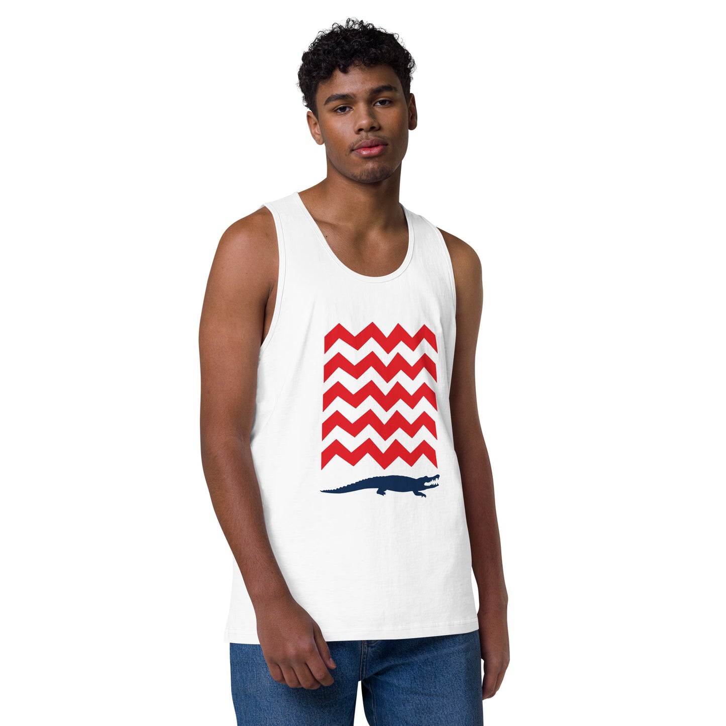 BE PATIENT Premium Tank Top (White)