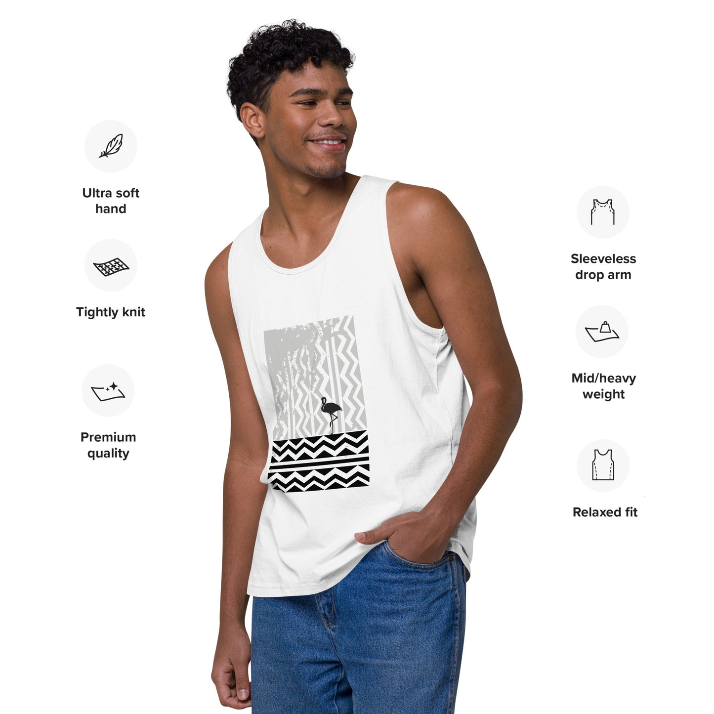 ONE STEP AT A TIME Premium Tank Top
