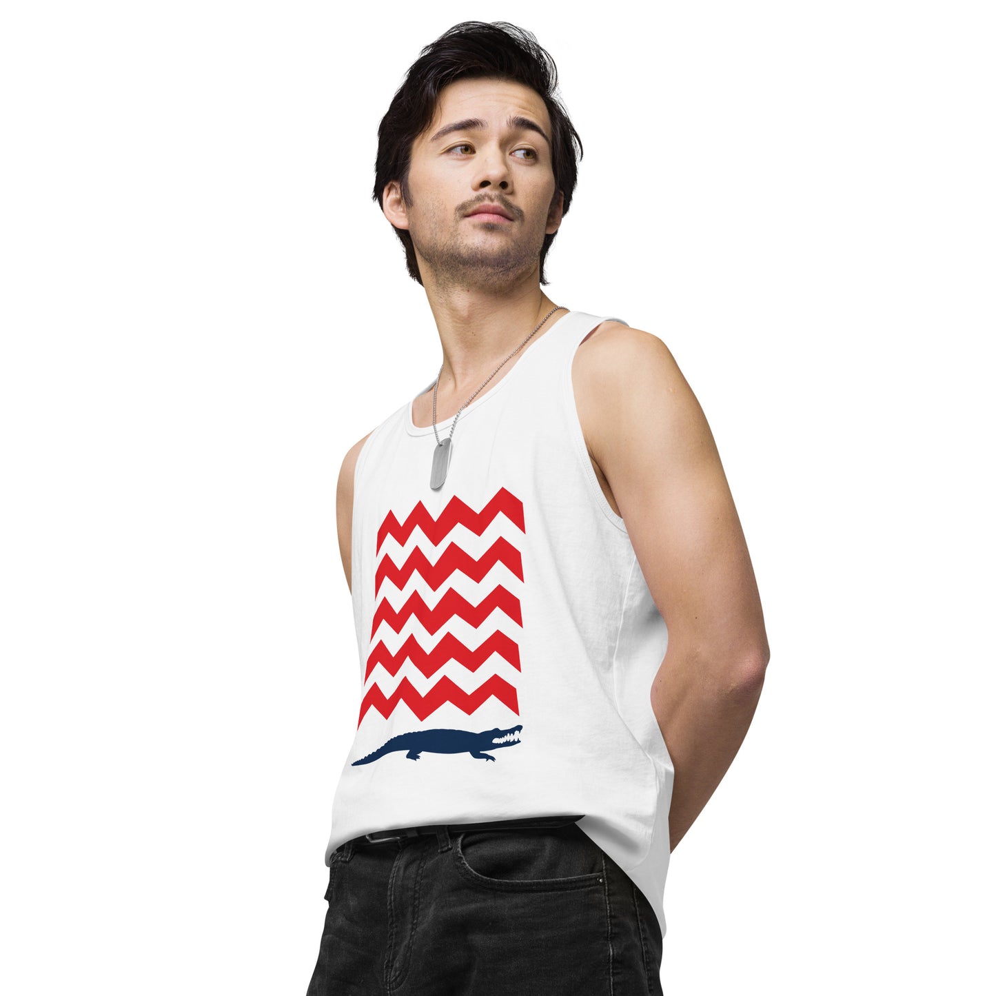 BE PATIENT Premium Tank Top (White)