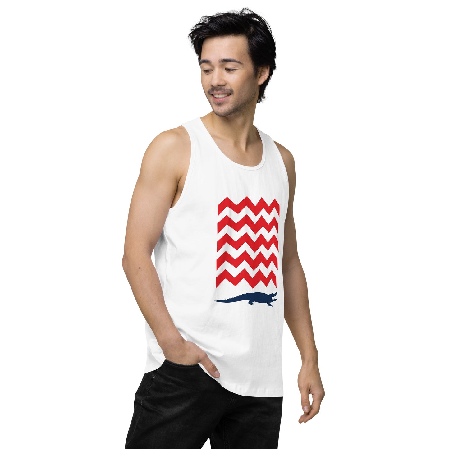 BE PATIENT Premium Tank Top (White)