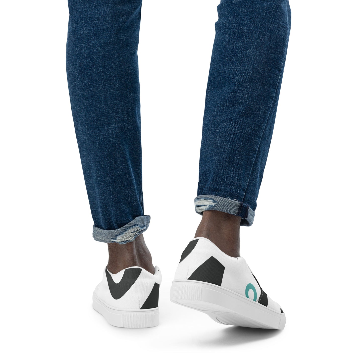 AFRICA IS THE FUTURE Men’s Slip-On Canvas Shoes (White)