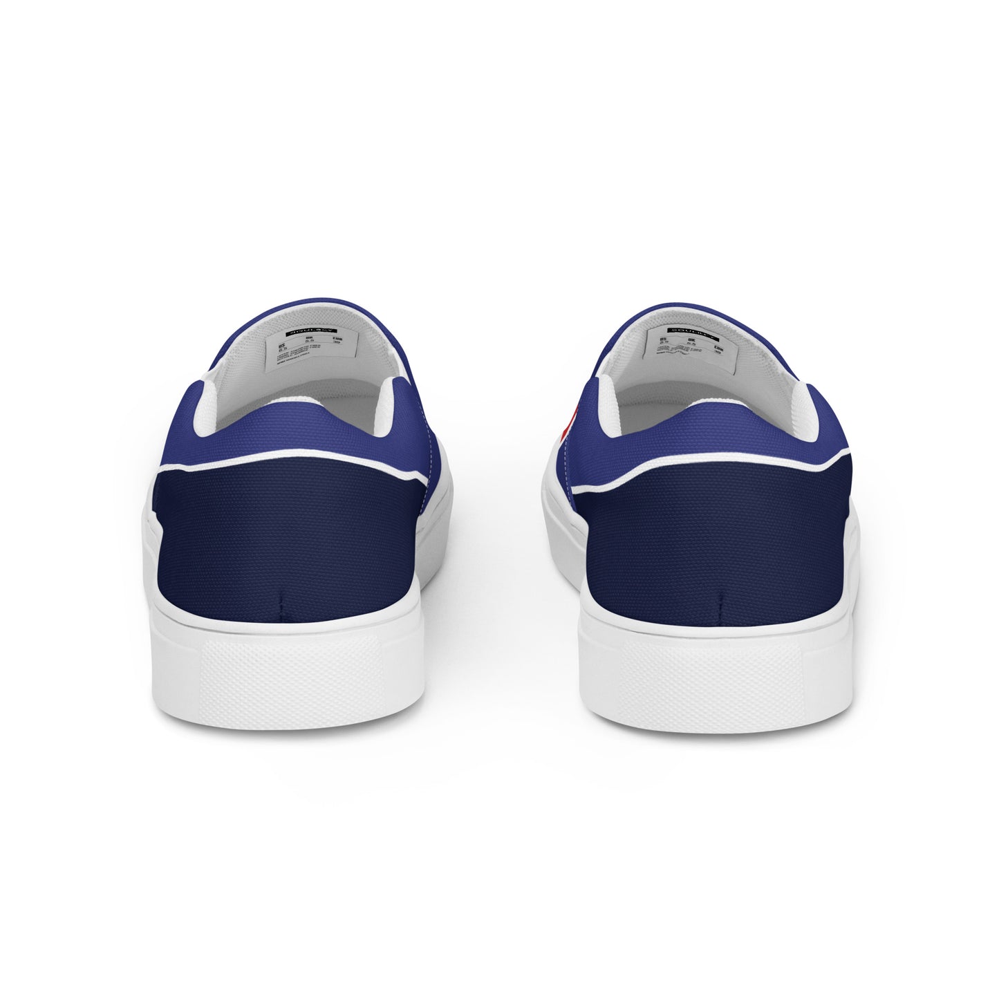 Men’s Slip-On Canvas Shoes (Red, Navy Blue)