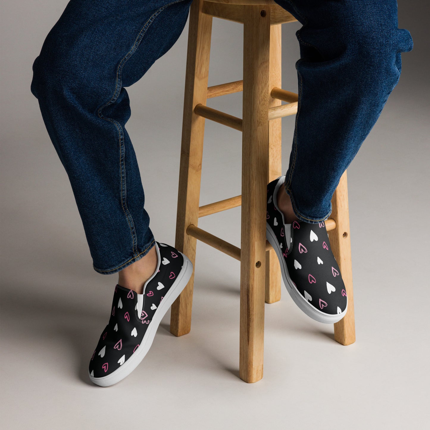 BE MY VALENTINE Men’s Slip-On Canvas Shoes