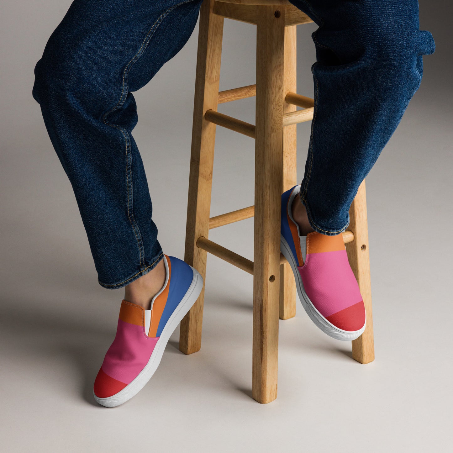 COLORFUL Men’s Slip-On Canvas Shoes (80's VIbe)