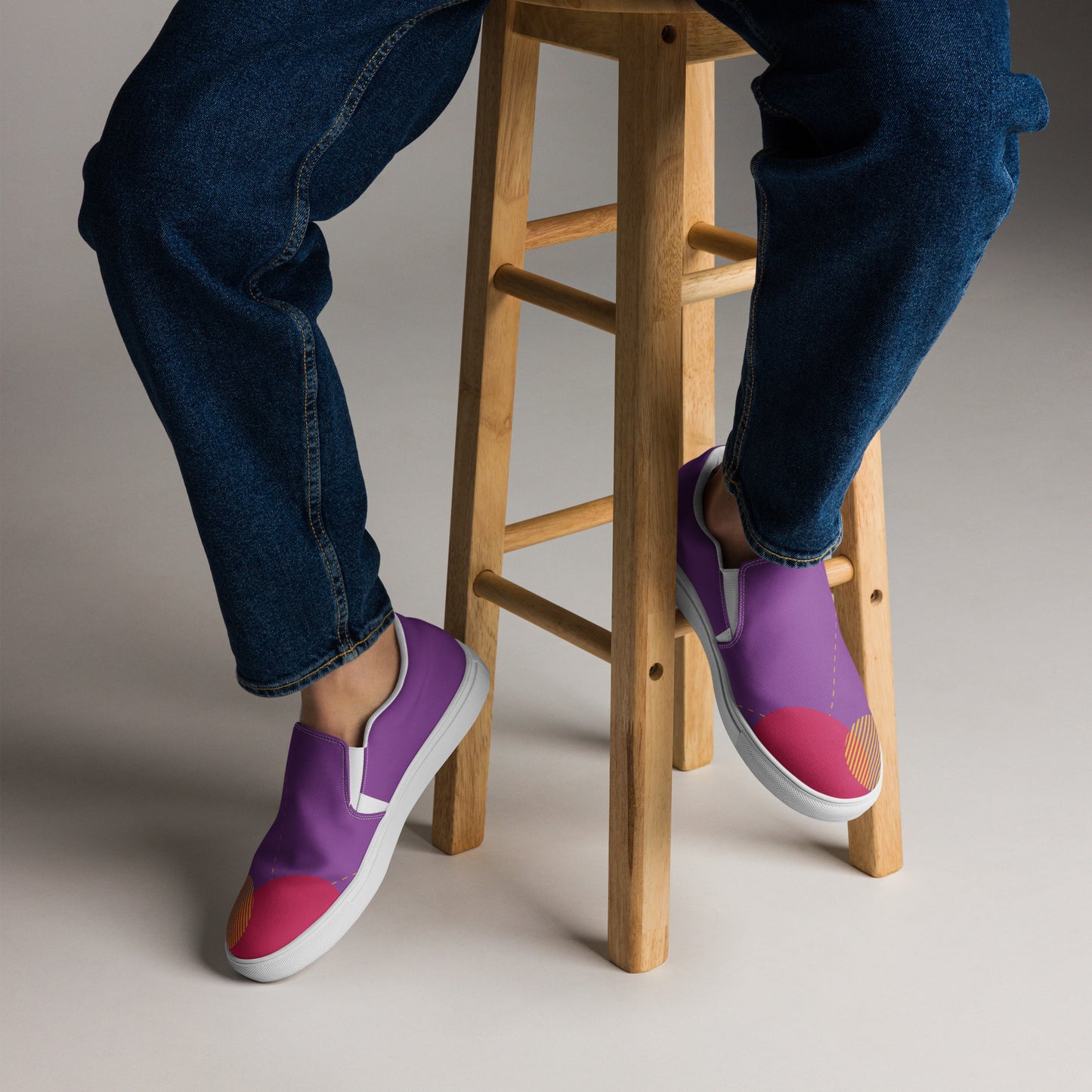 FOLLOW YOUR HEART Men’s Slip-On Canvas Shoes