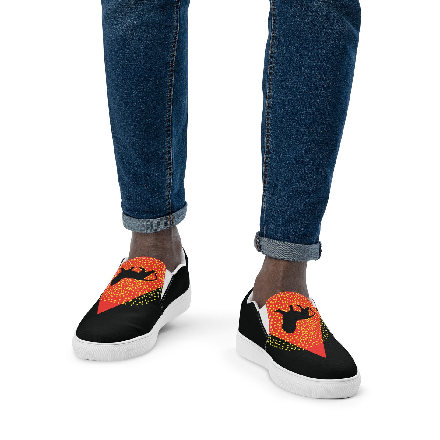 CENTER YOURSELF Men’s Slip-On Canvas Shoes