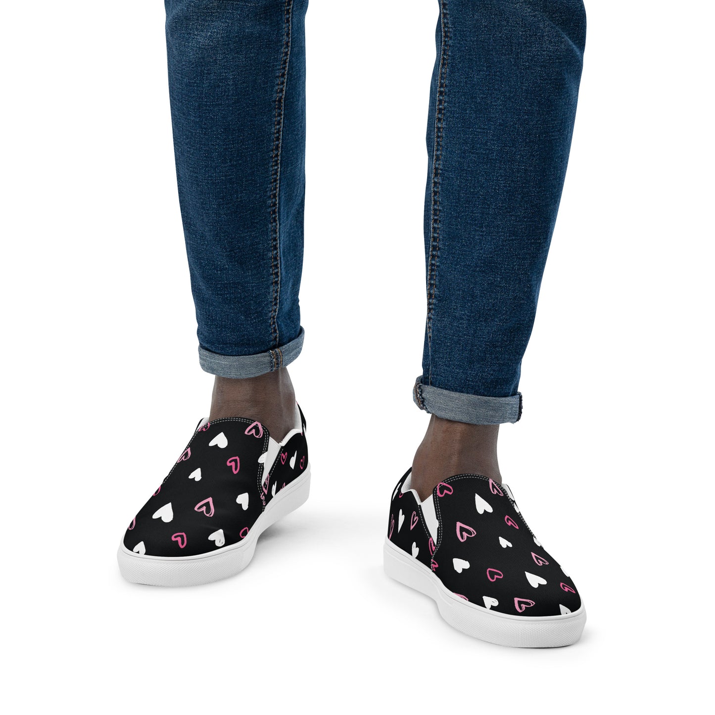 BE MY VALENTINE Men’s Slip-On Canvas Shoes