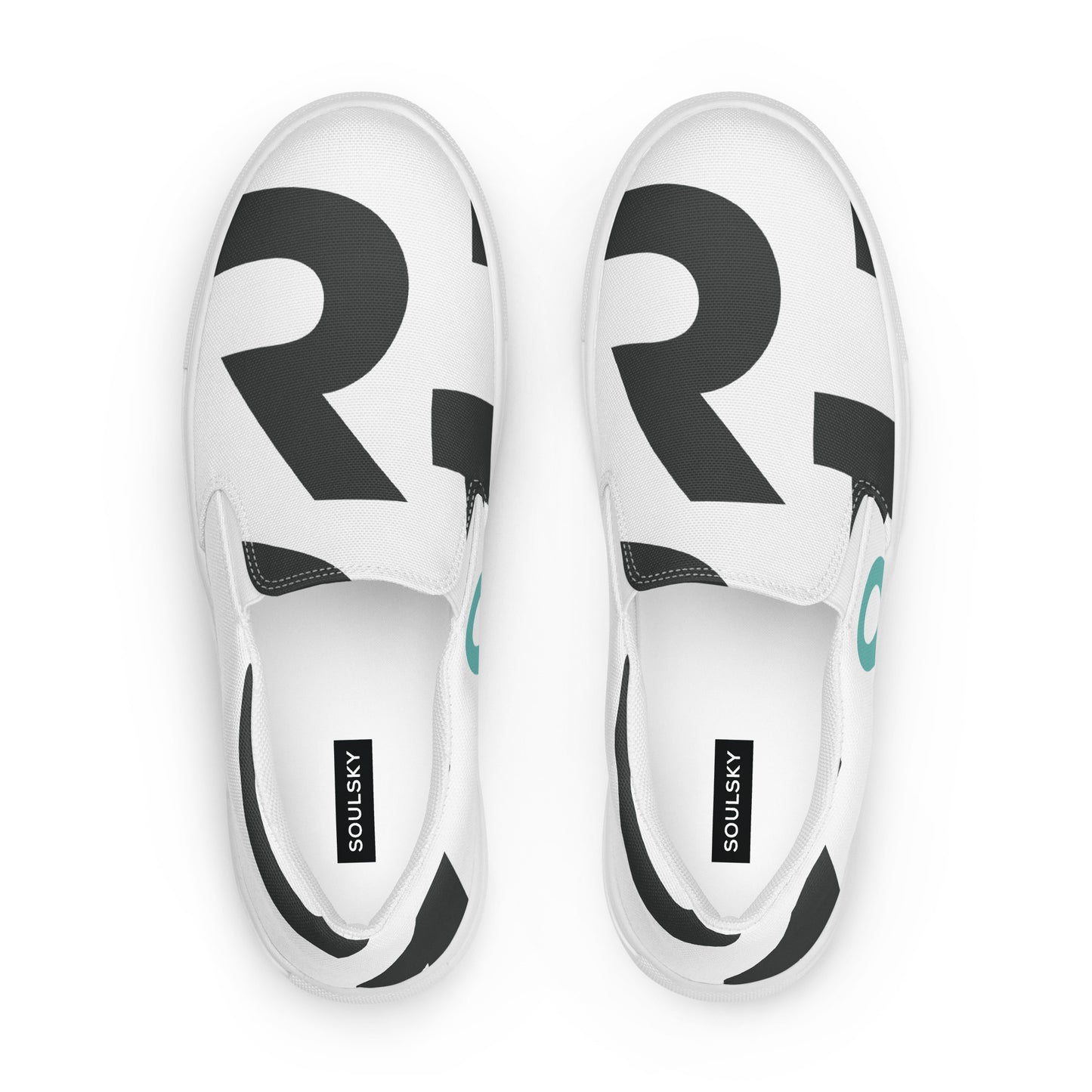 AFRICA IS THE FUTURE Men’s Slip-On Canvas Shoes (White)