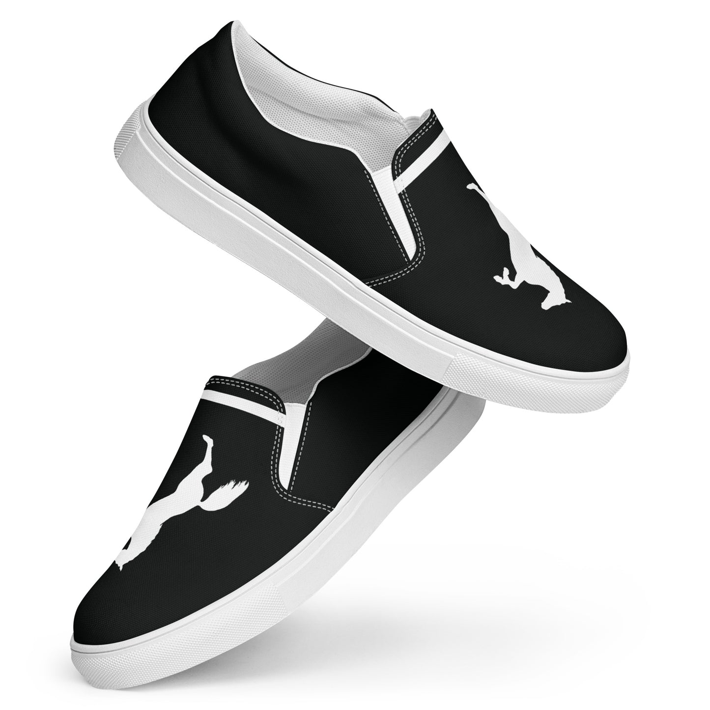 ELEVATE Men’s Slip-On Canvas Shoes (Black)