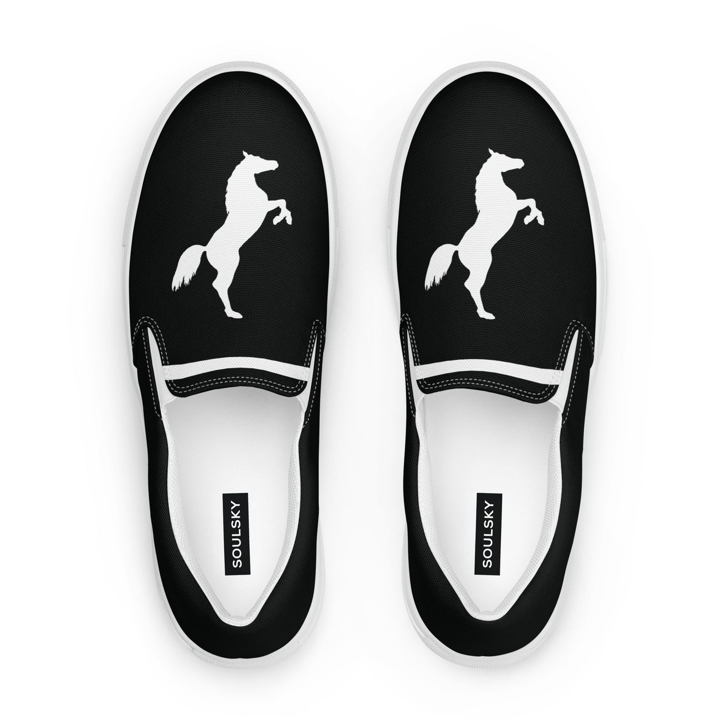 ELEVATE Men’s Slip-On Canvas Shoes (Black)