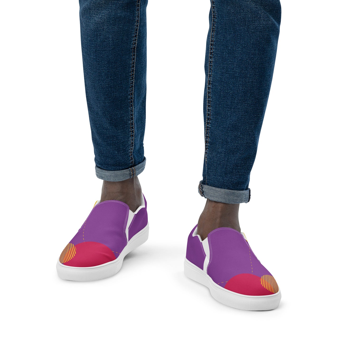 FOLLOW YOUR HEART Men’s Slip-On Canvas Shoes