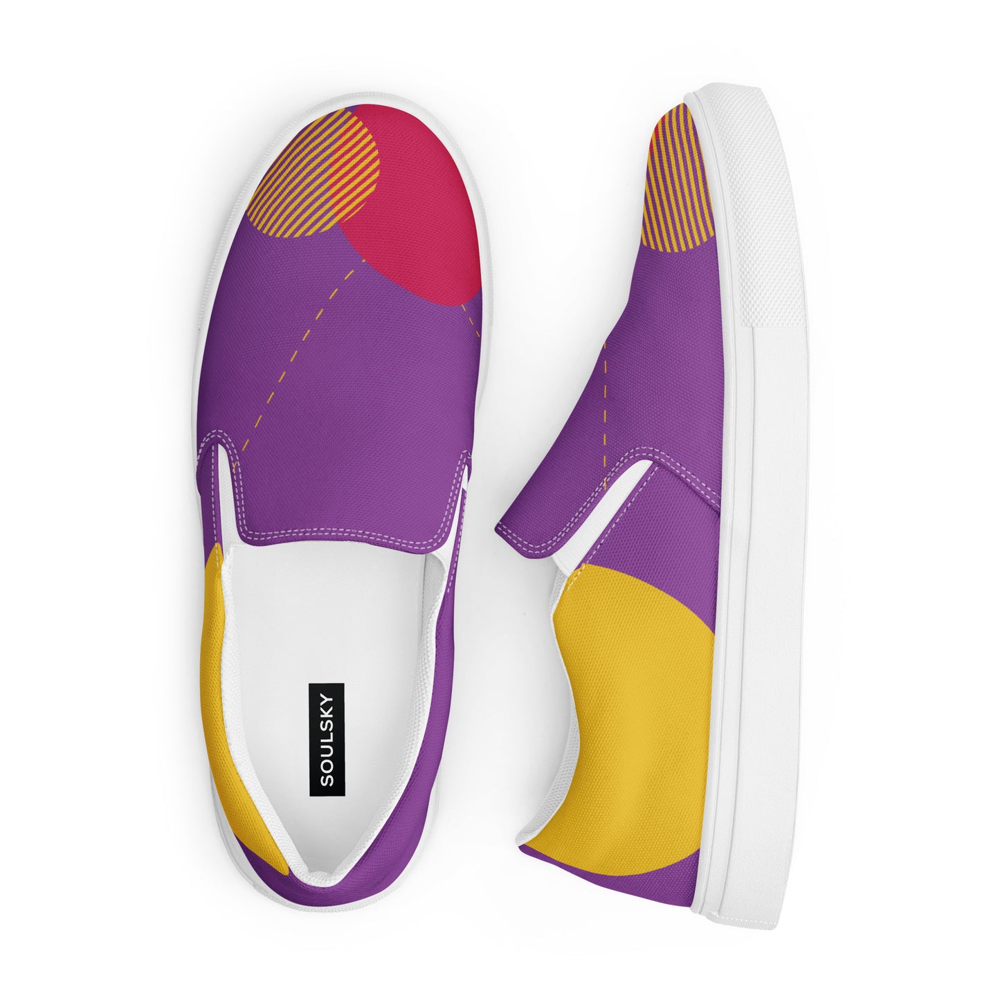 FOLLOW YOUR HEART Men’s Slip-On Canvas Shoes
