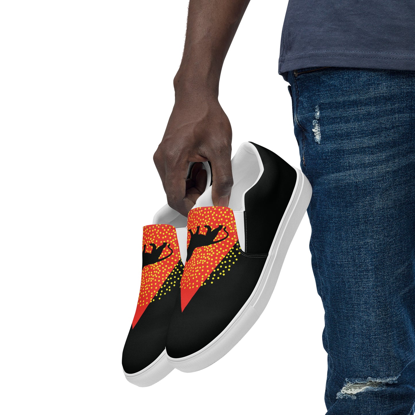 CENTER YOURSELF Men’s Slip-On Canvas Shoes