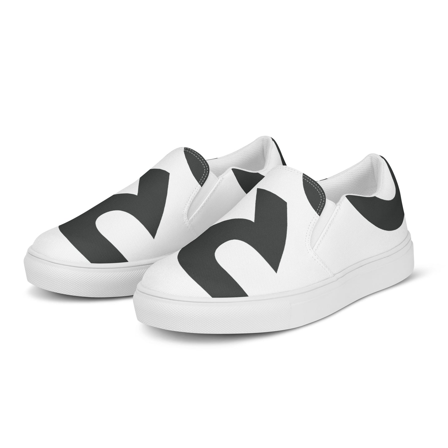 AFRICA IS THE FUTURE Men’s Slip-On Canvas Shoes (White)