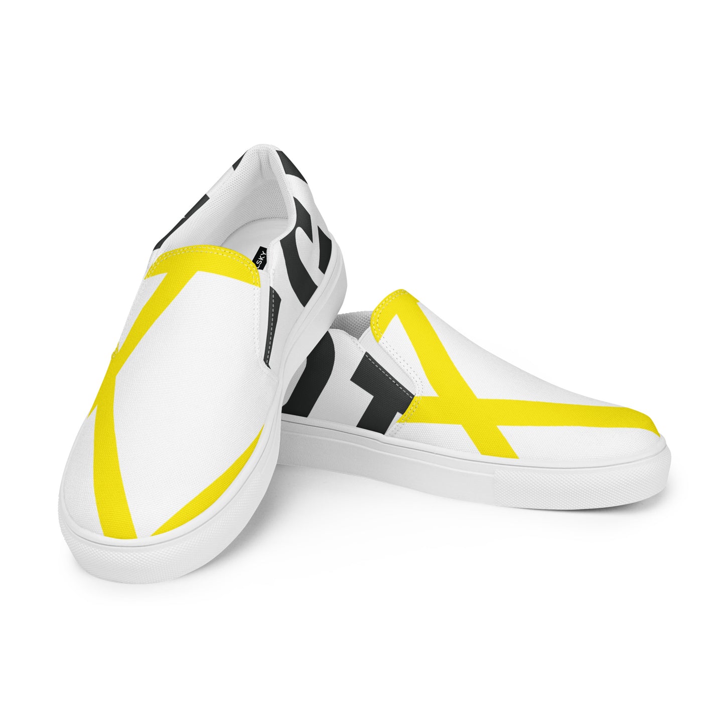 EGYPT Men’s Slip-On Canvas Shoes (White)