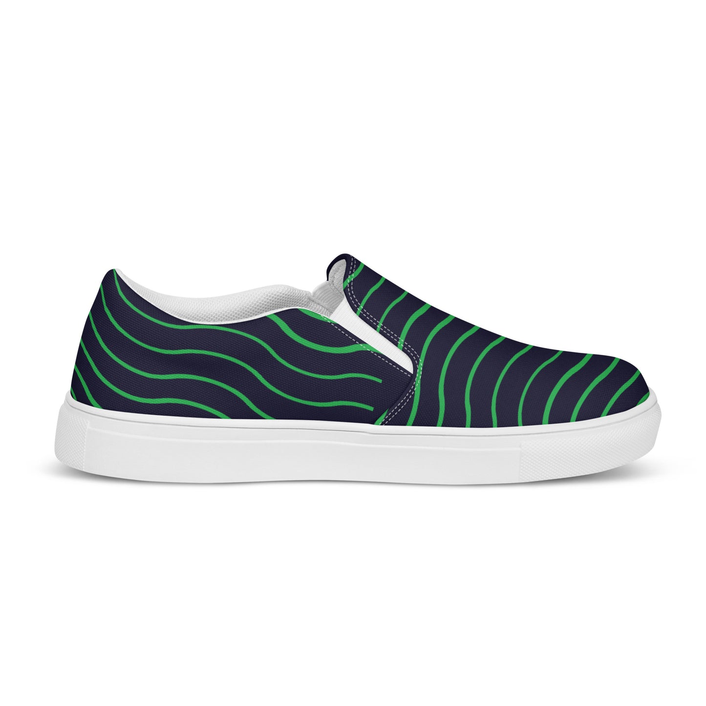 BE LIKE WATER Men’s Slip-On Canvas Shoes (Green)