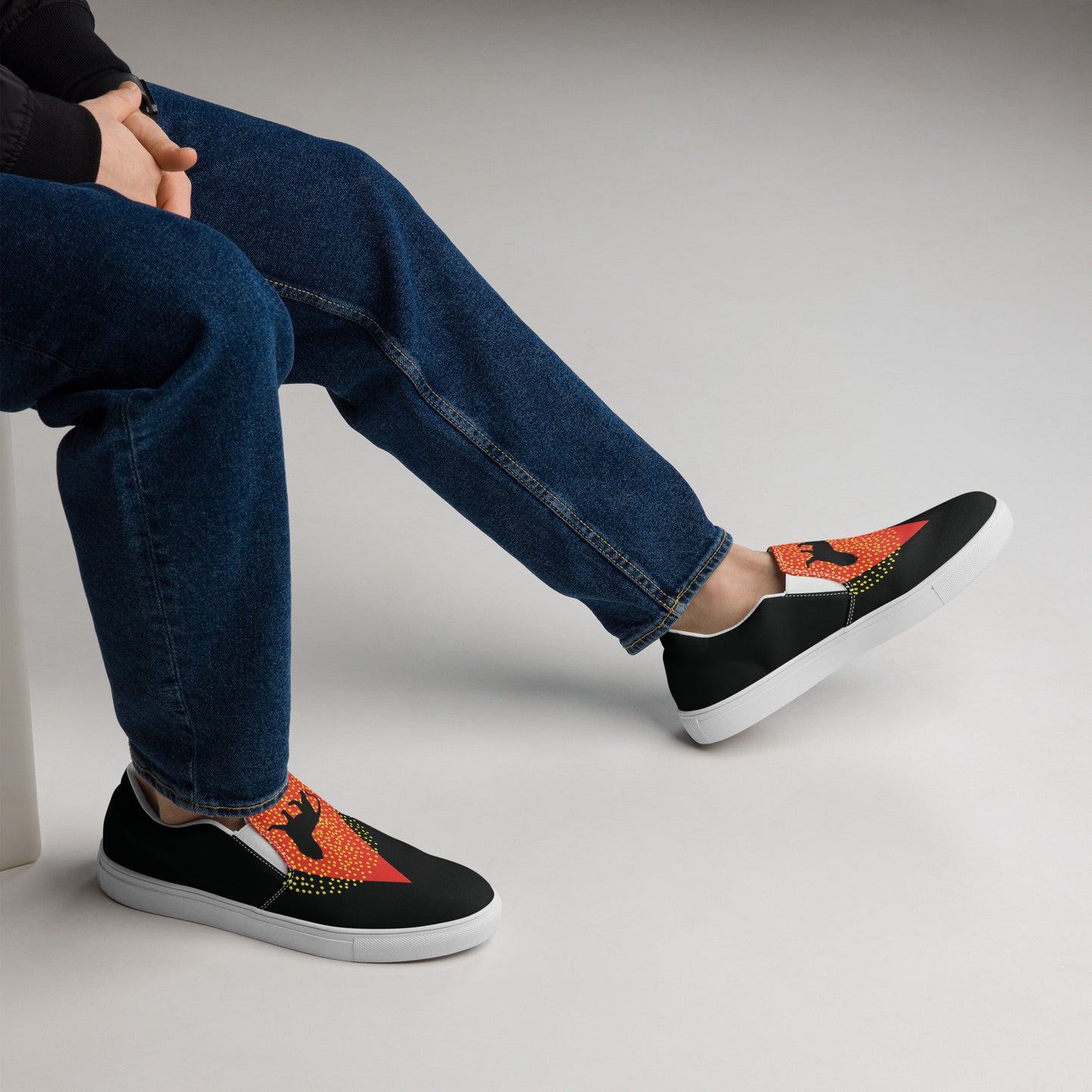CENTER YOURSELF Men’s Slip-On Canvas Shoes