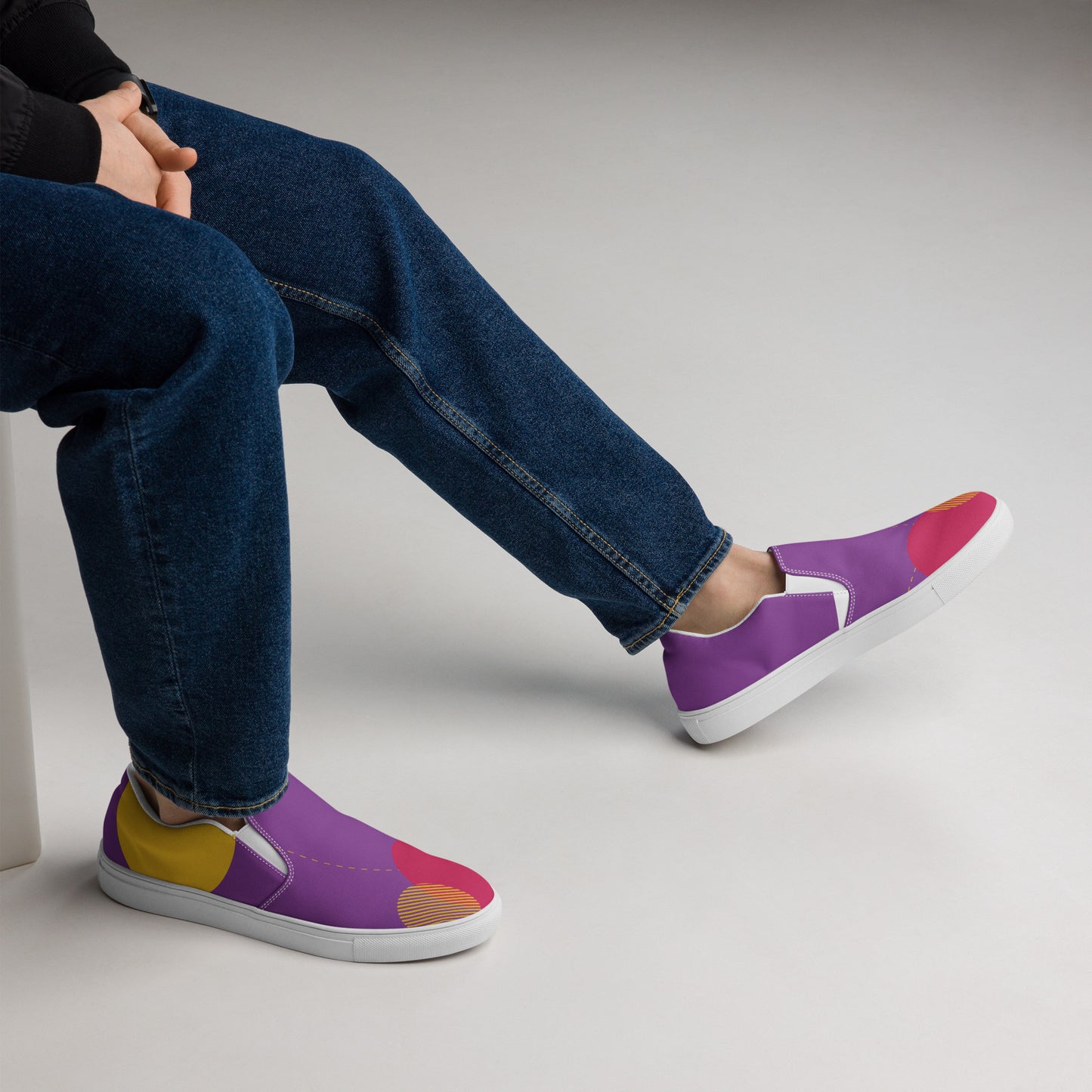 FOLLOW YOUR HEART Men’s Slip-On Canvas Shoes