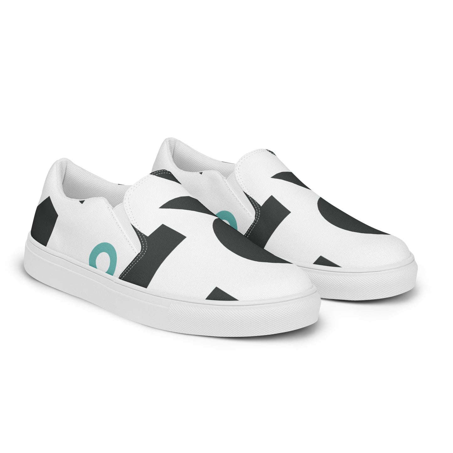 AFRICA IS THE FUTURE Men’s Slip-On Canvas Shoes (White)