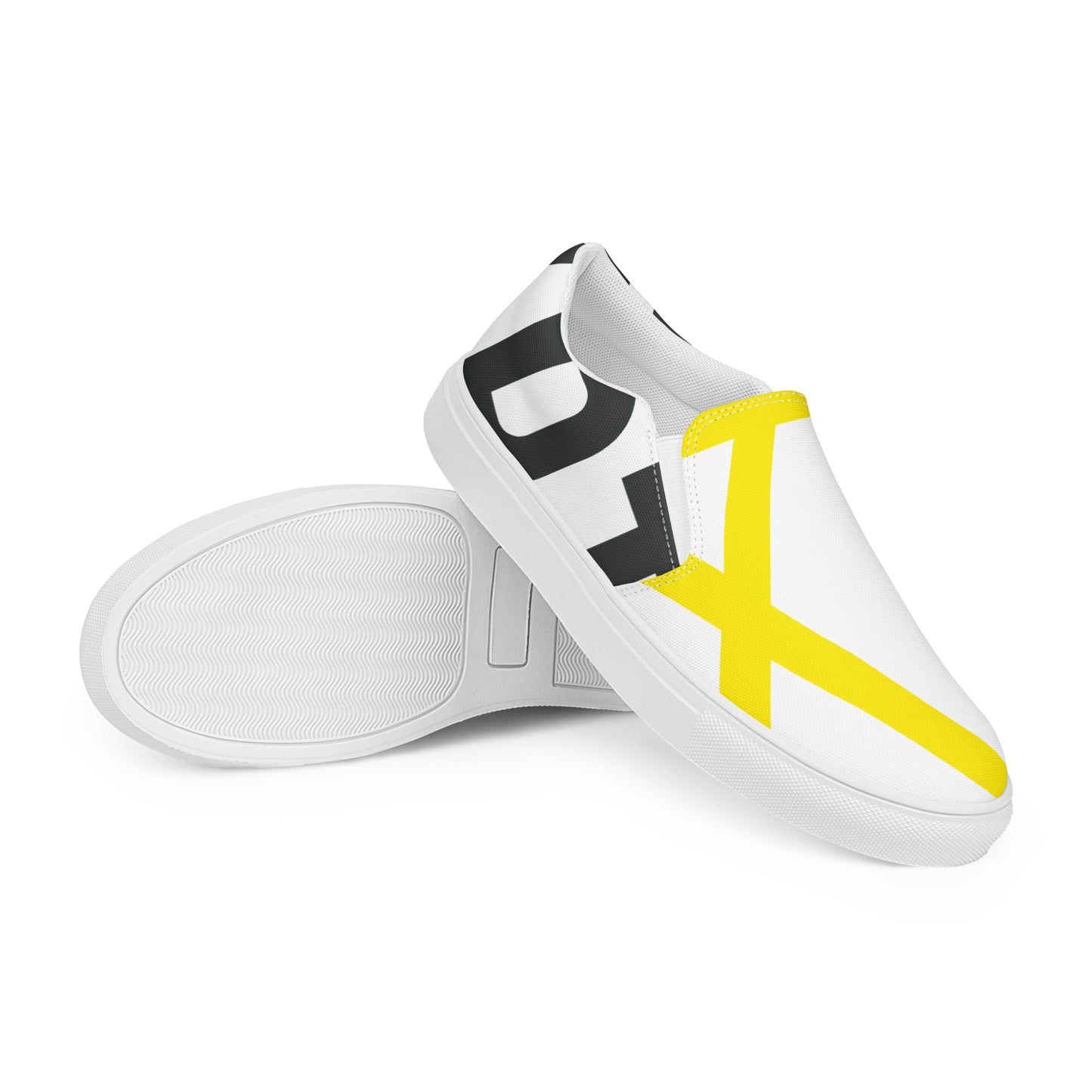 EGYPT Men’s Slip-On Canvas Shoes (White)