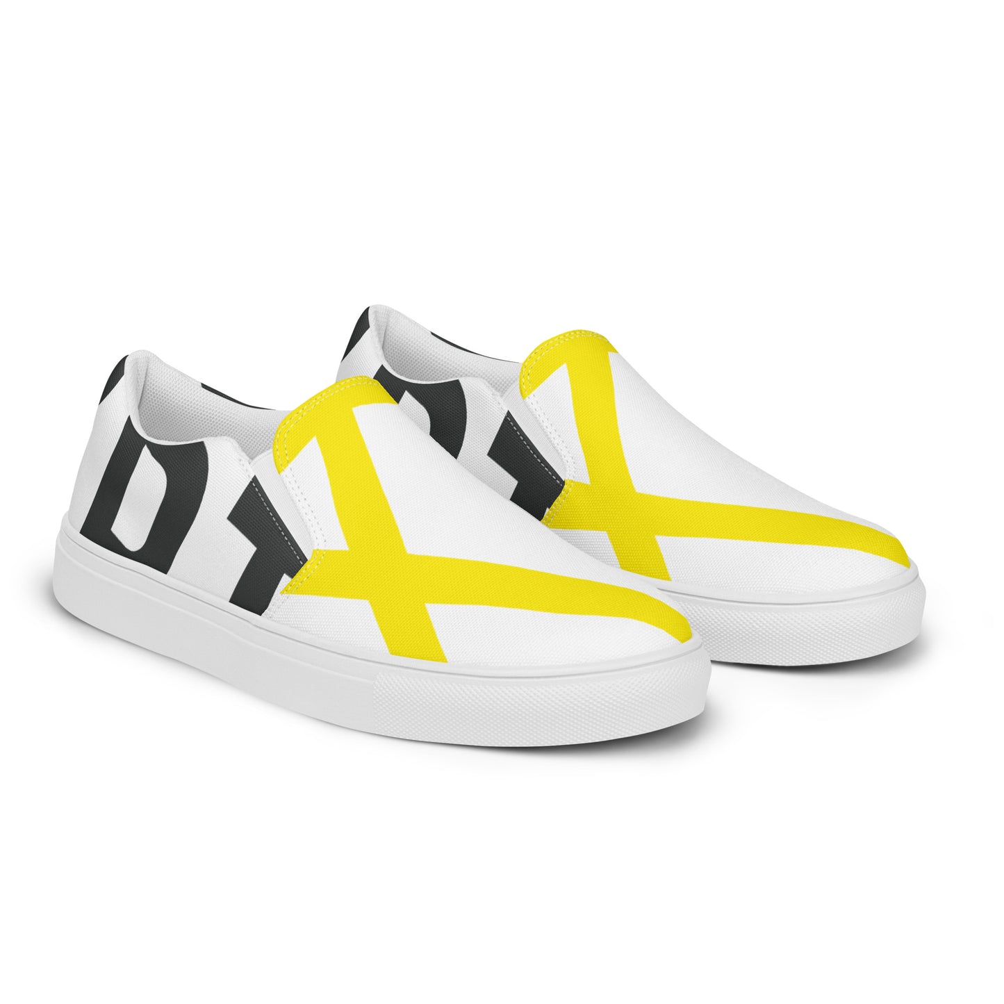 EGYPT Men’s Slip-On Canvas Shoes (White)