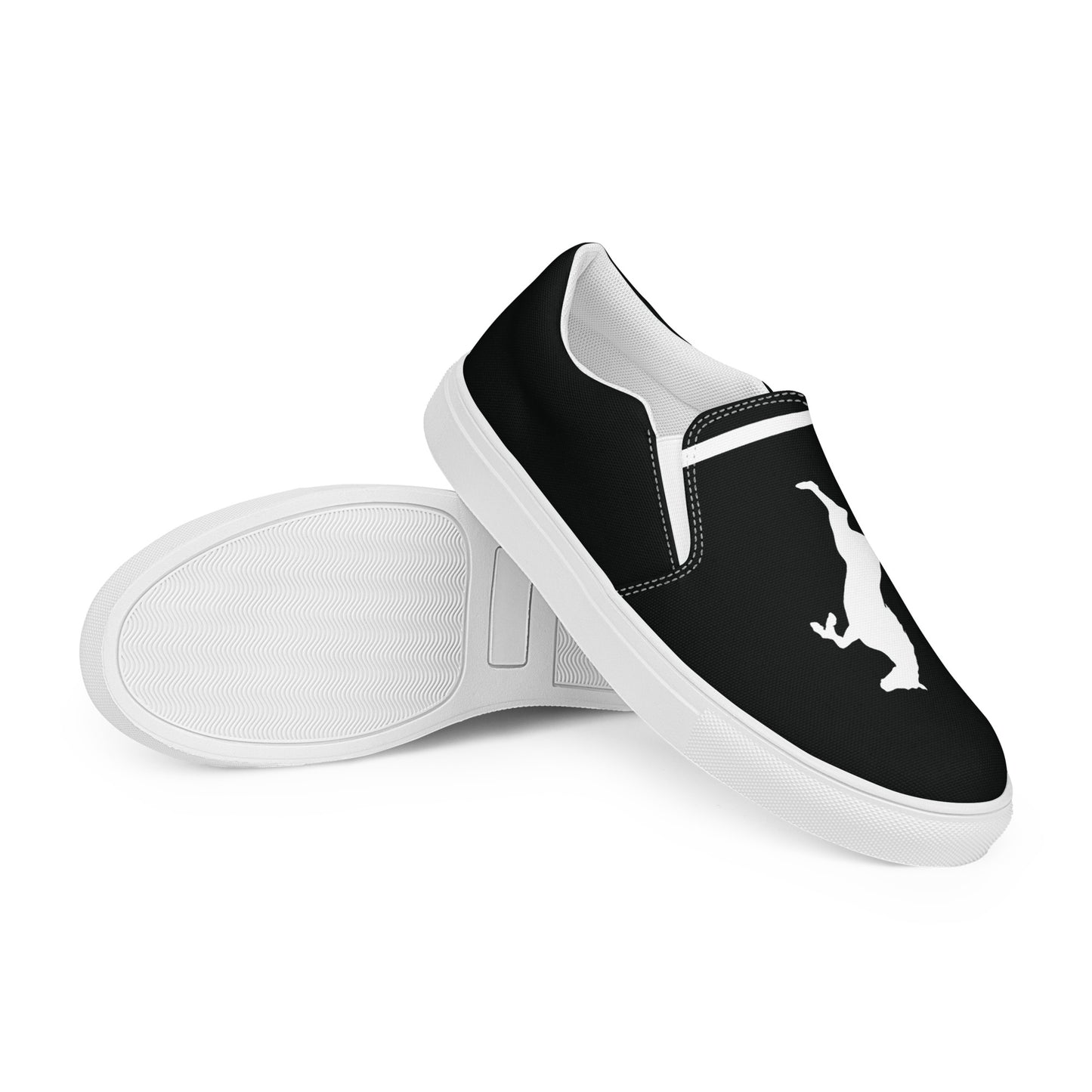 ELEVATE Men’s Slip-On Canvas Shoes (Black)