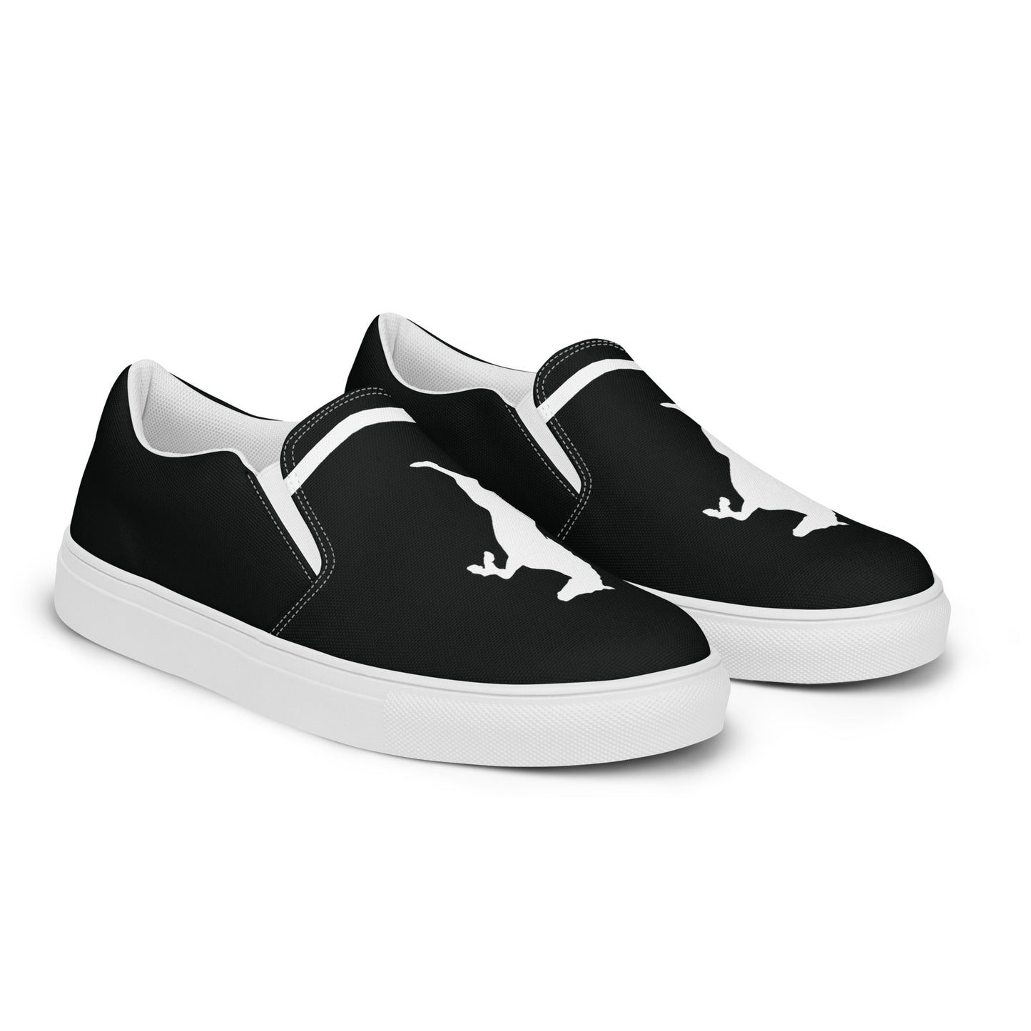 ELEVATE Men’s Slip-On Canvas Shoes (Black)
