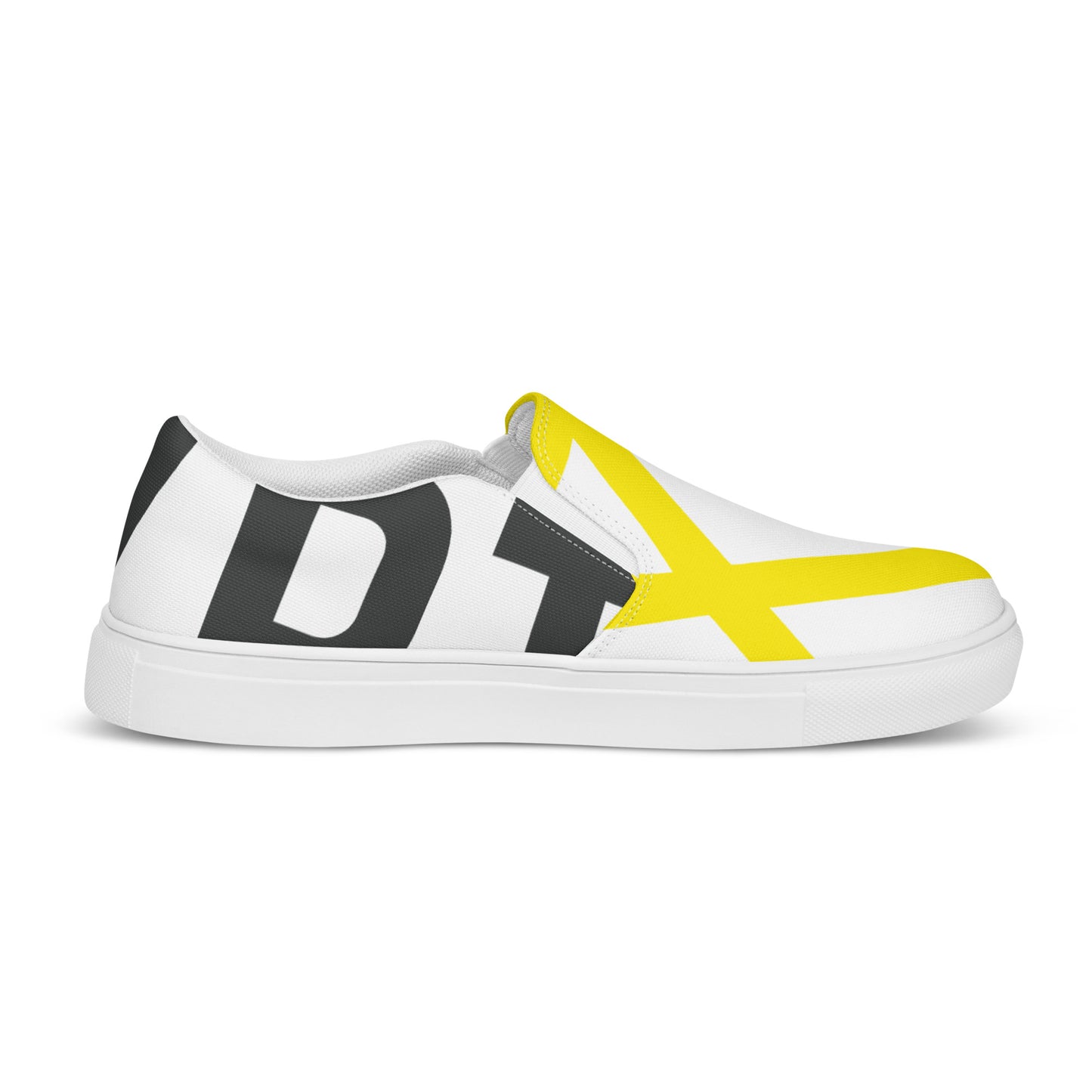 EGYPT Men’s Slip-On Canvas Shoes (White)