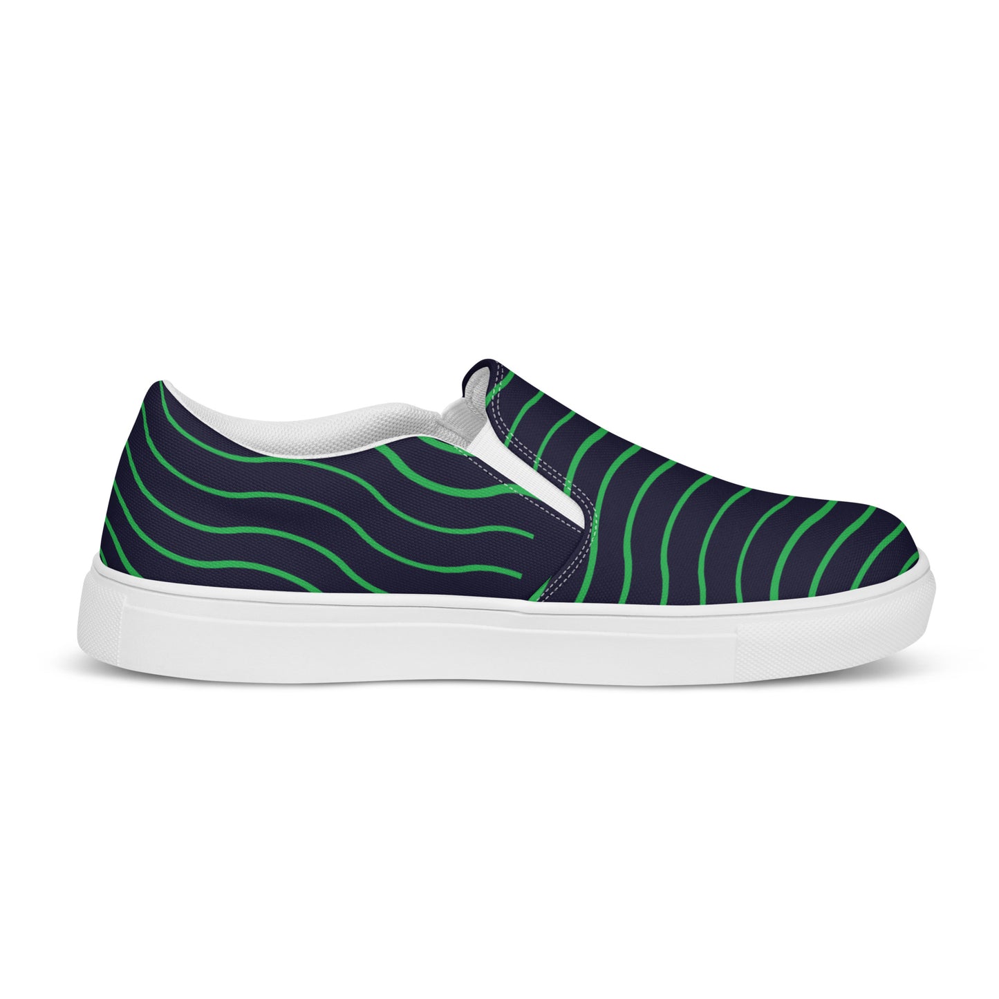 BE LIKE WATER Men’s Slip-On Canvas Shoes (Green)