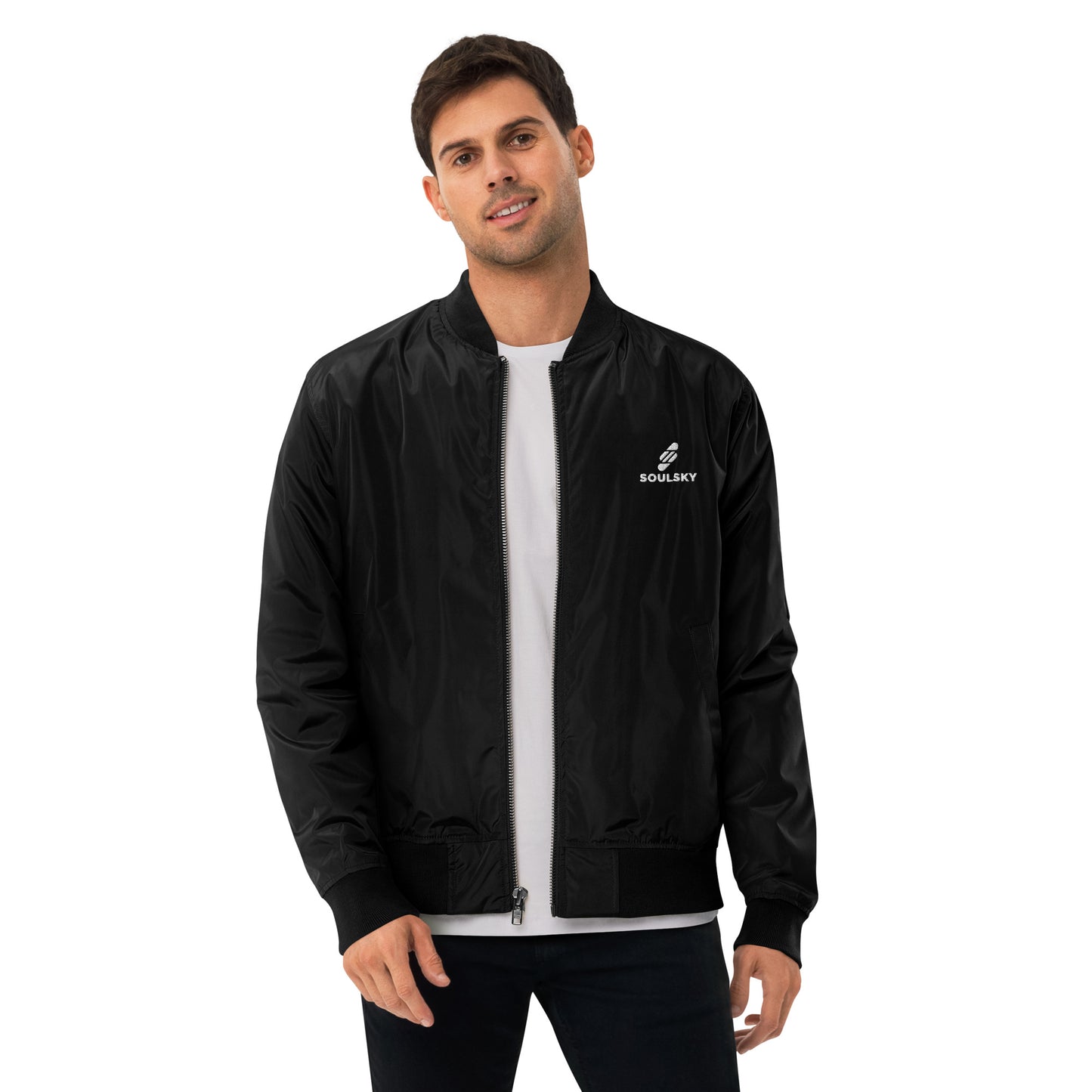 NEVER GIVE UP Premium Bomber Jacket