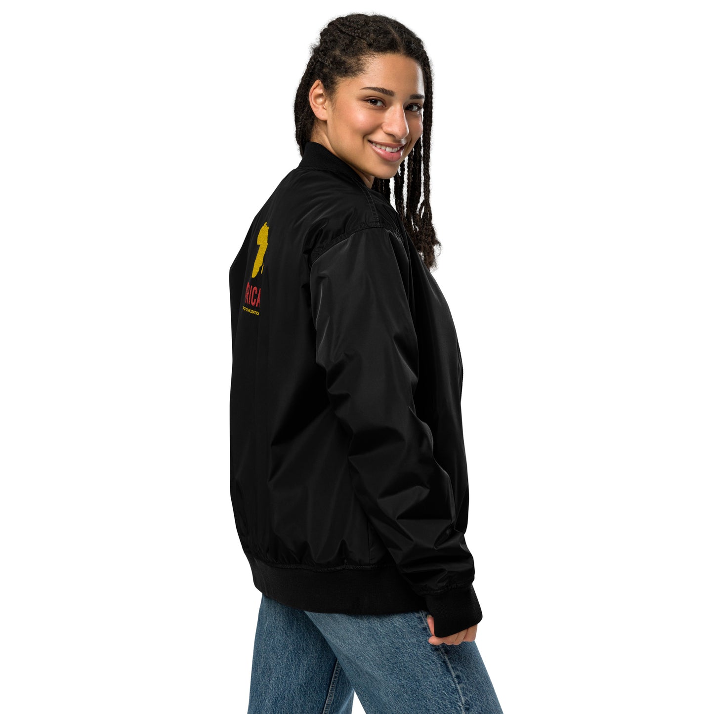 AFRICA - MOTHER OF CIVILIZATION Premium Bomber Jacket