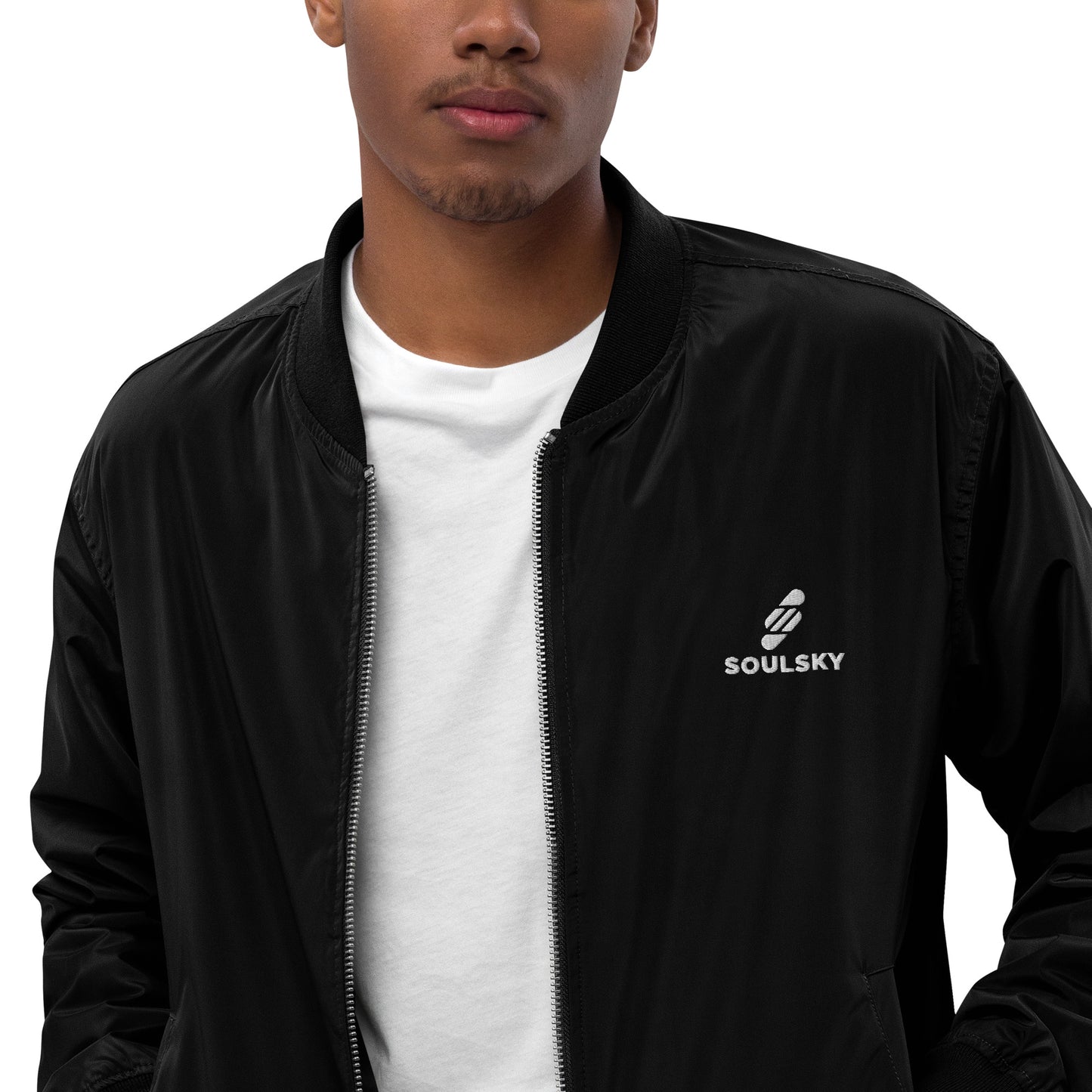 NEVER GIVE UP Premium Bomber Jacket