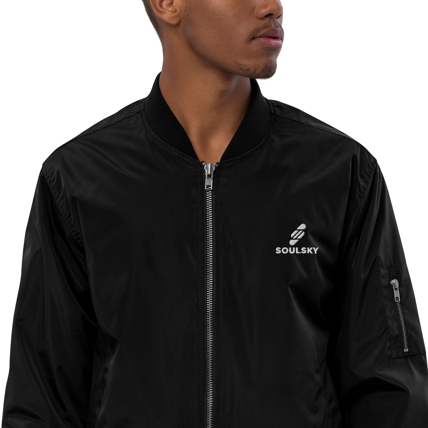 NEVER GIVE UP Premium Bomber Jacket