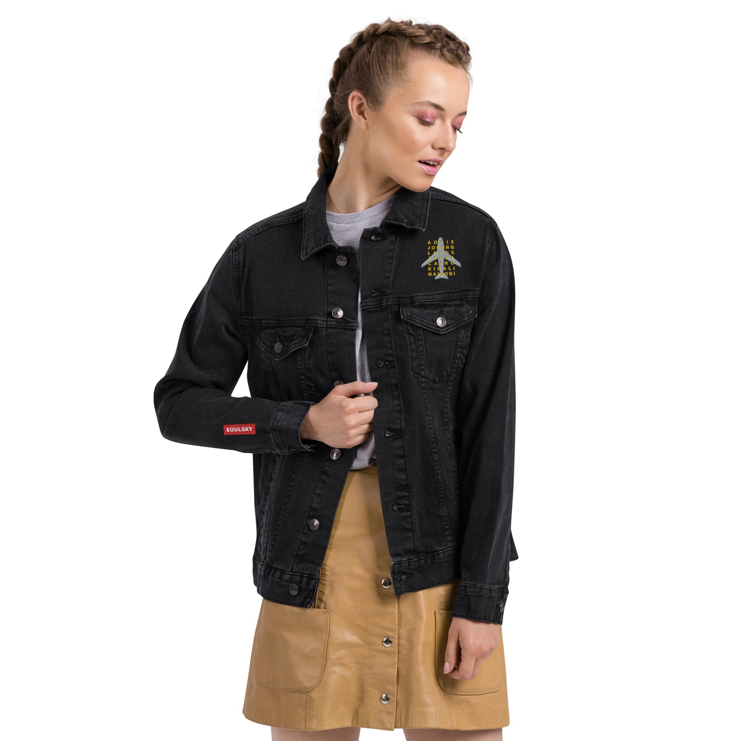 AFRICAN CITIES Unisex Denim Jacket