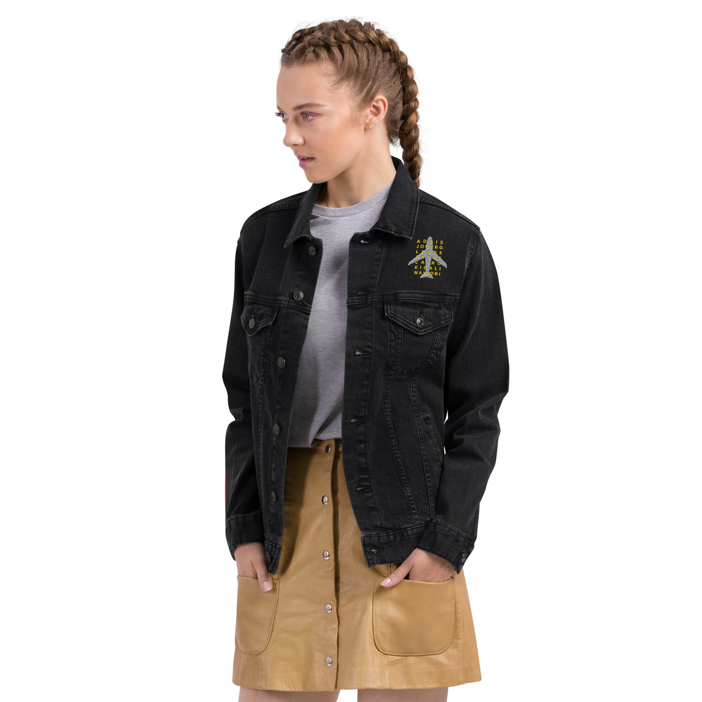AFRICAN CITIES Unisex Denim Jacket