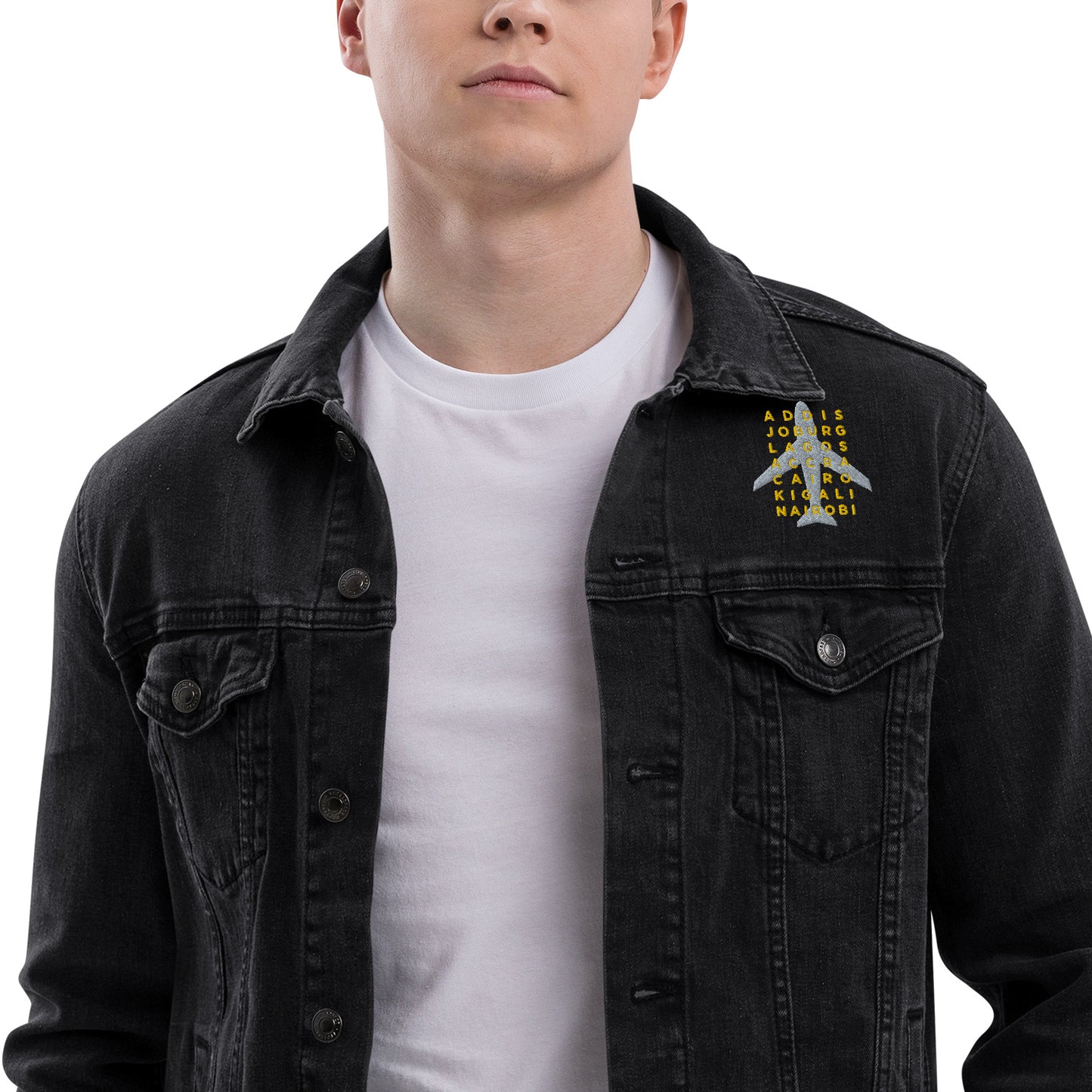 AFRICAN CITIES Unisex Denim Jacket